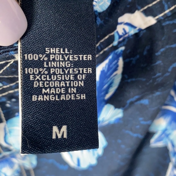 Mens Chaps Adriatic Floral Swimming Shorts Trunks, Size M - Picture 3 of 9